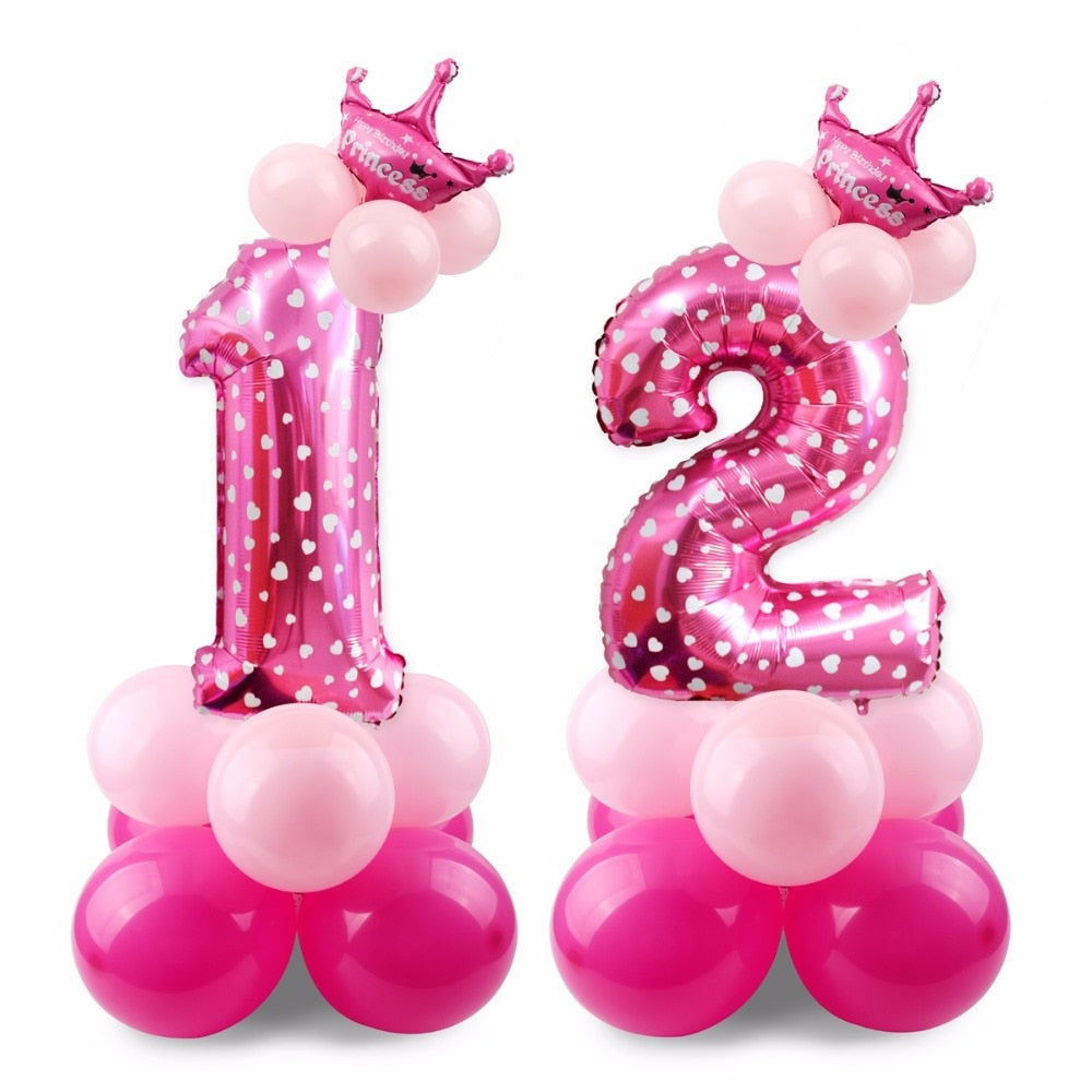 Giant Foil Number Balloons — Big Birthday Display