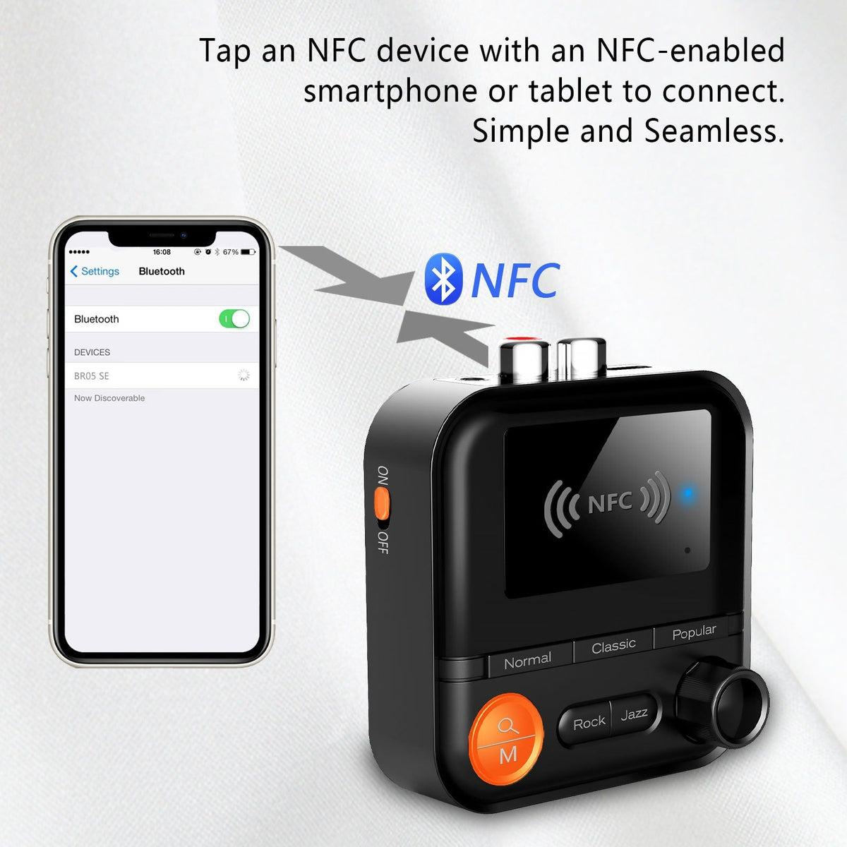 Bluetooth 5.2 Audio Receiver for Amplifiers & Speakers