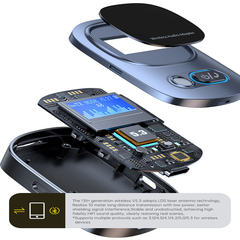 Bluetooth 5.3 Audio Receiver and Transmitter Adapter