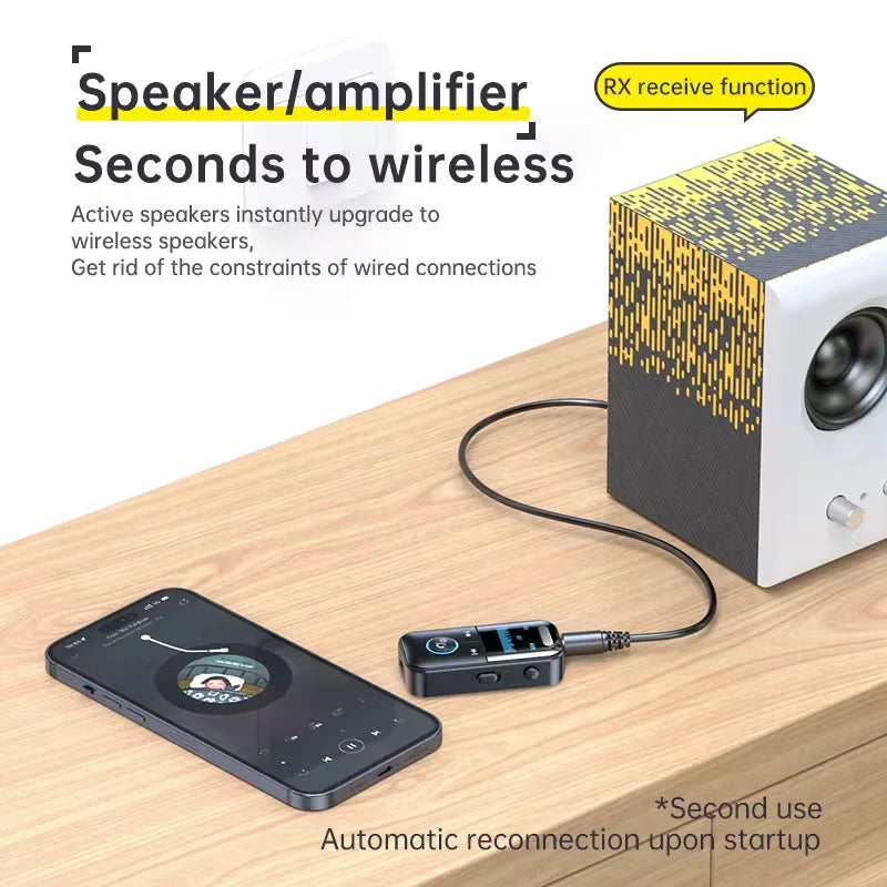 Bluetooth 5.4 Audio Receiver and Transmitter Adapter