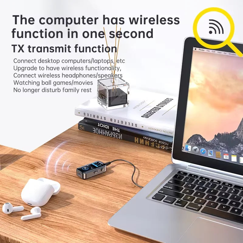 Bluetooth 5.4 Audio Receiver and Transmitter Adapter