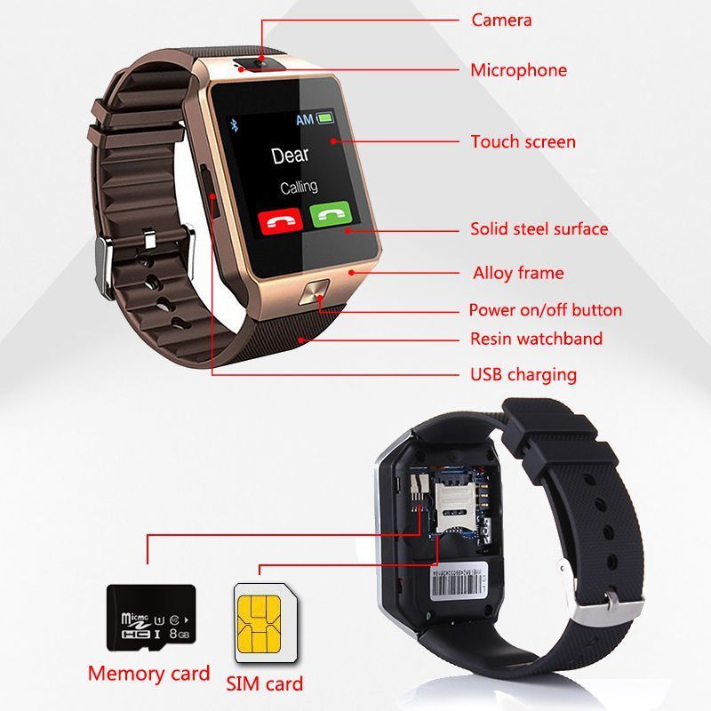 Bluetooth Smartwatch for Calls and Notifications on Wrist