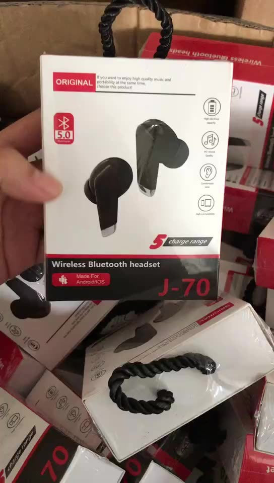 Half-In-Ear Wireless Earbuds with LED Battery Case