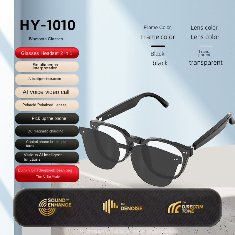 Bluetooth Smart Sunglasses: Calls, Music & AI Translation