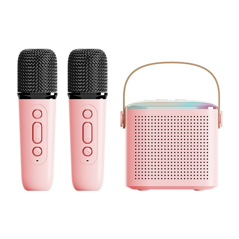 Bluetooth Karaoke Speaker with Wireless Mic for Kids