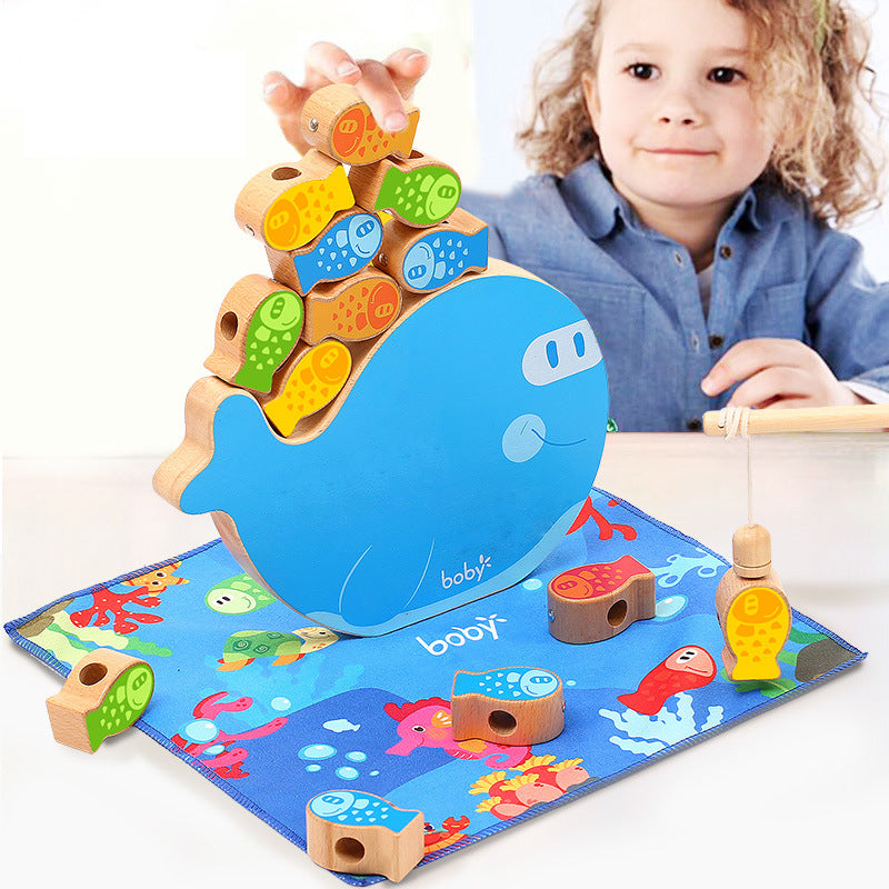 Magnetic Wooden Fishing Toy for Screen-Free Learning