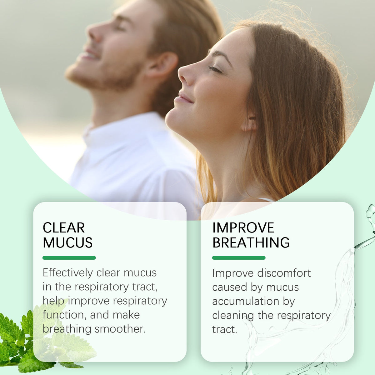 Oral Throat & Mucus Relief Spray for Clear Breathing