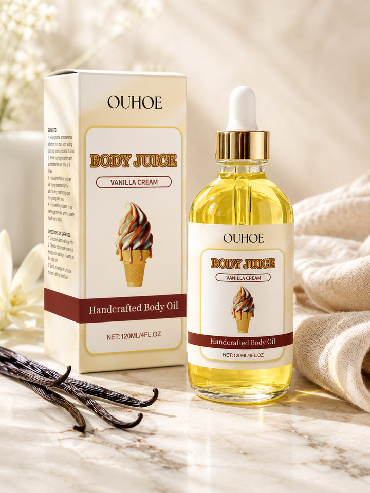 Dessert‑Scented Body Oil for Glowing Skin — Daily Nourishment