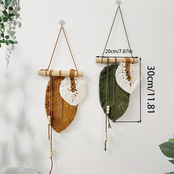 Bohemian Leaf Wall Hanging for Organic Room Warmth