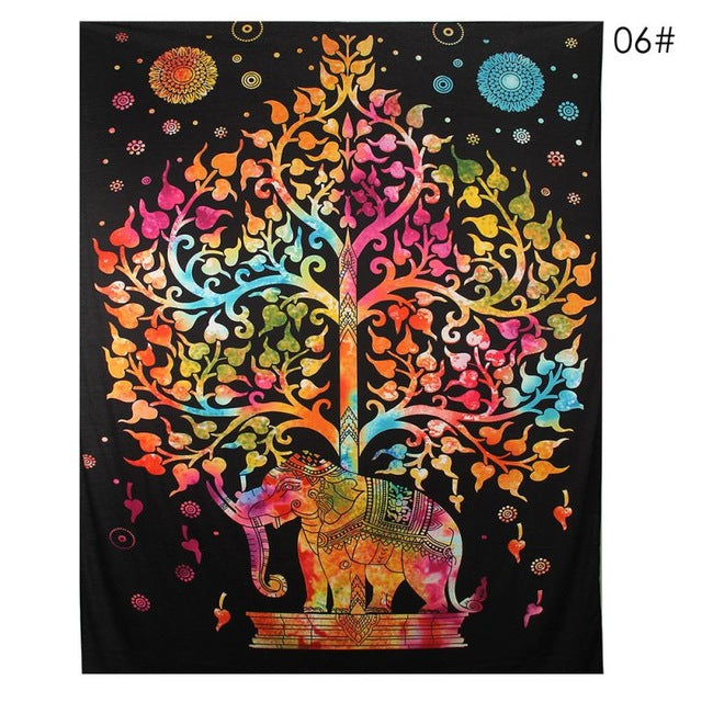 Bohemian Mandala Tapestry for Colorful Wall Decor Art
