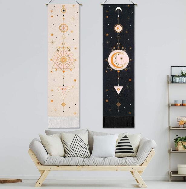 Bohemian Moon Phase Tapestry Wall Decor for Bedrooms