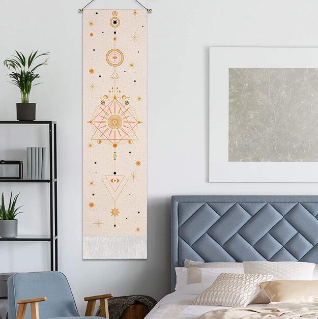 Bohemian Moon Phase Tapestry Wall Decor for Bedrooms