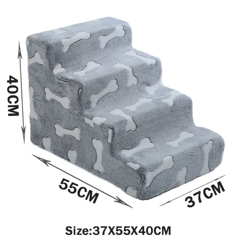 Pet Stairs for Dogs With Soft Joint-Support Steps