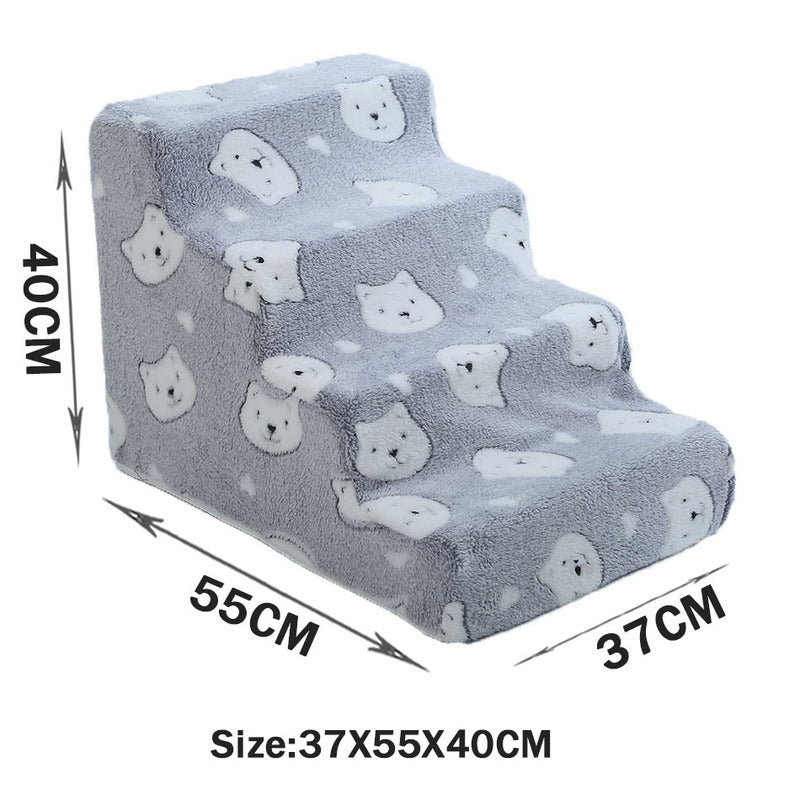 Pet Stairs for Dogs With Soft Joint-Support Steps