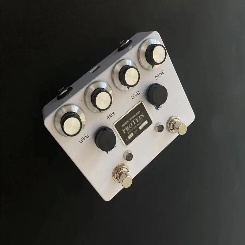 Dual-Channel Guitar Overdrive Pedal with OLED Display