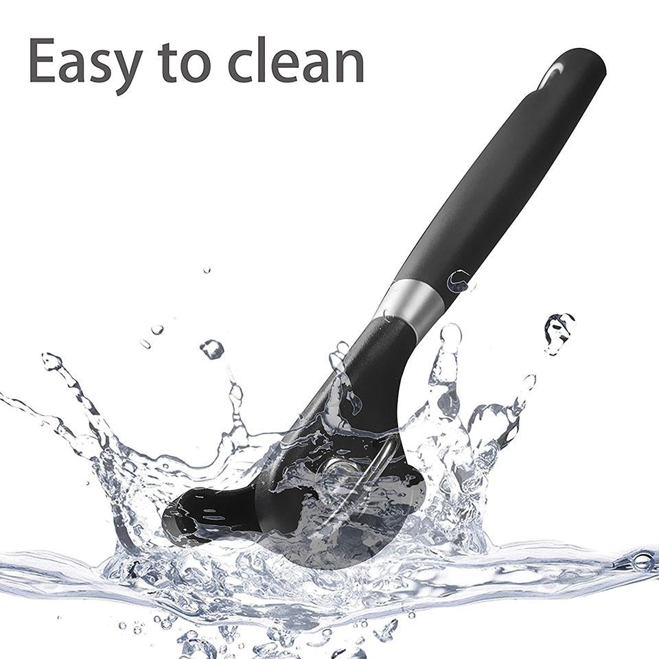 Manual Side-Cut Can Opener with Easy-Turn Large Knob