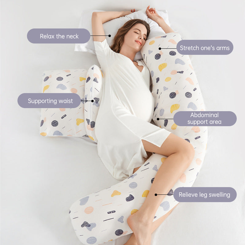 C-Shaped Maternity Pillow for Sleep & Nursing Support
