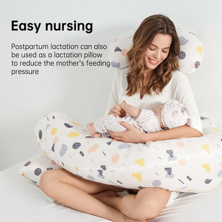 C-Shaped Maternity Pillow for Sleep & Nursing Support