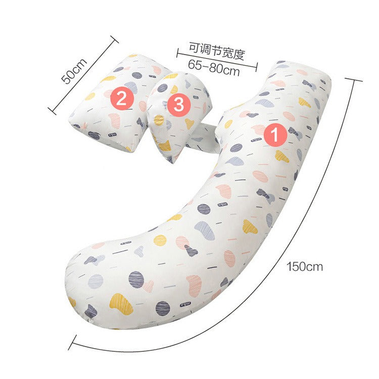 C-Shaped Maternity Pillow for Sleep & Nursing Support