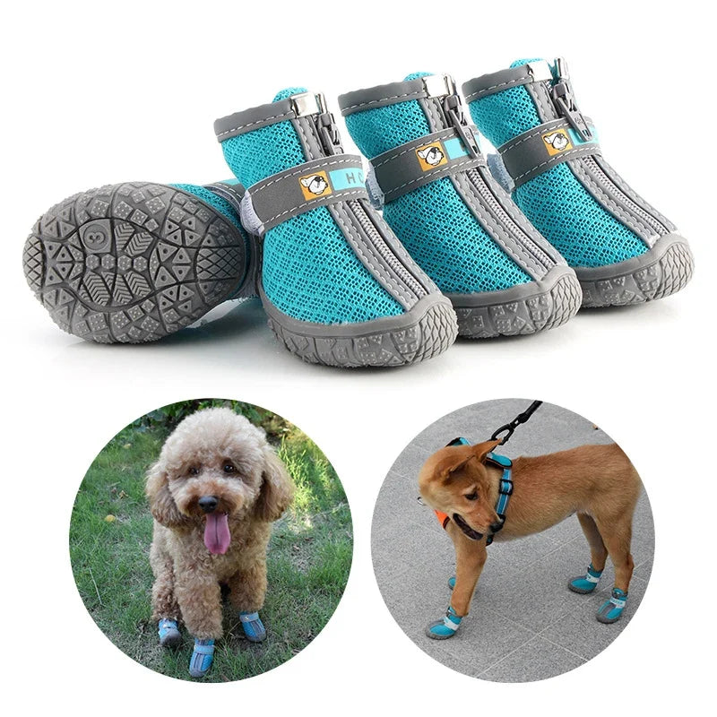 Small Dog Shoes With Breathable Anti-Slip Protection