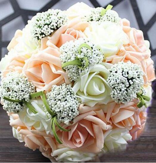 Reusable Foam Rose Bridal Bouquet for Wedding Photos