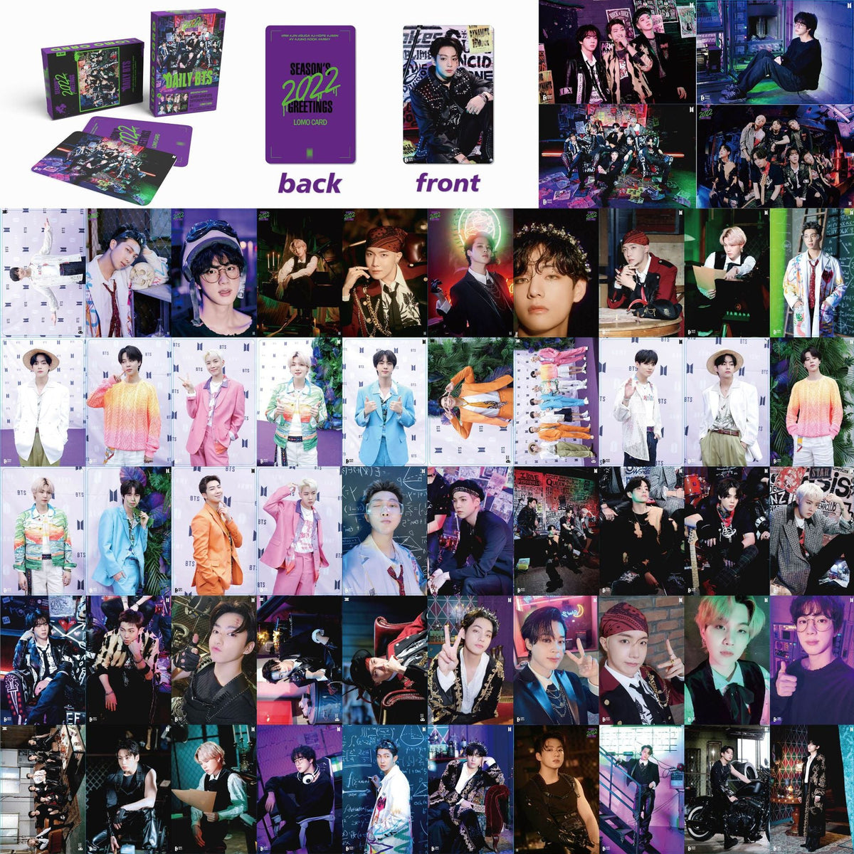 BTS Lomo Photo Cards: 55-Piece Season’s Greetings Set