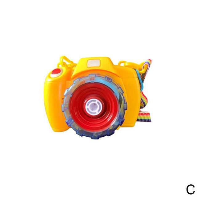Bubble Camera Toy With LED Lights for Outdoor Kids