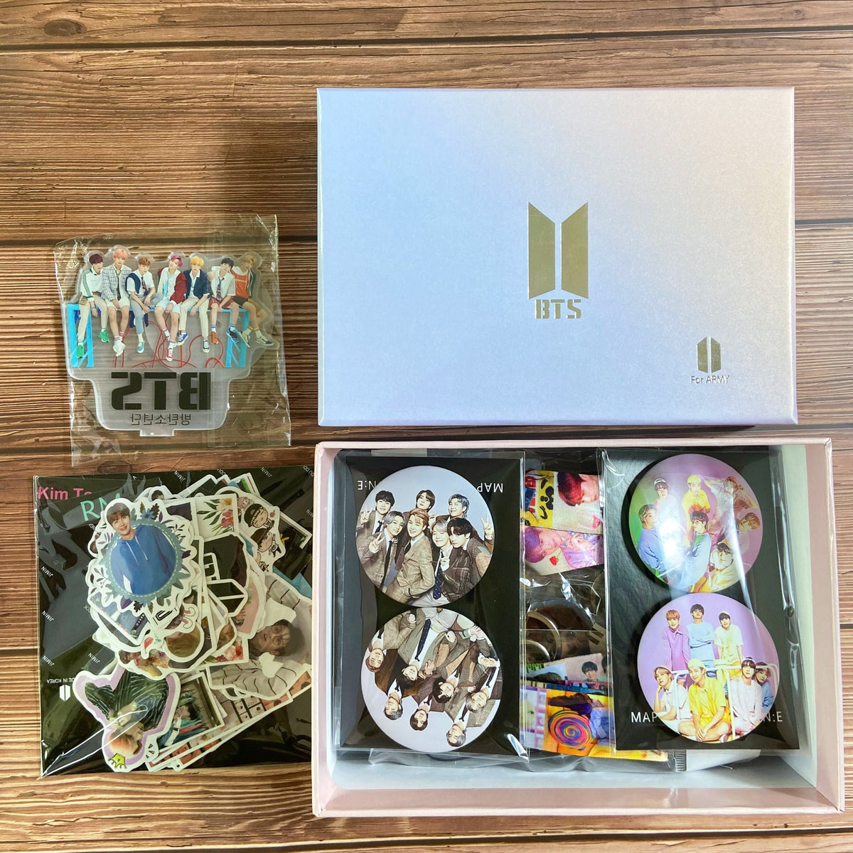 BTS Fan Gift Set With Collectible Cards & Keychains