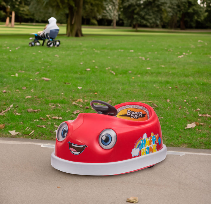Kids Electric Bumper Car Ride-On with Music & Rocking