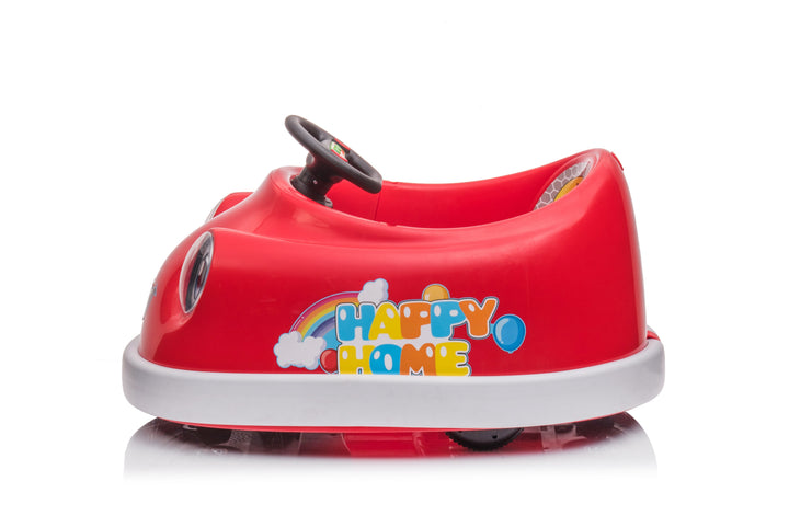 Kids Electric Bumper Car Ride-On with Music & Rocking