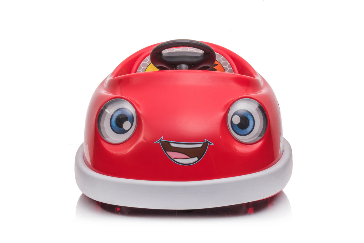 Kids Electric Bumper Car Ride-On with Music & Rocking
