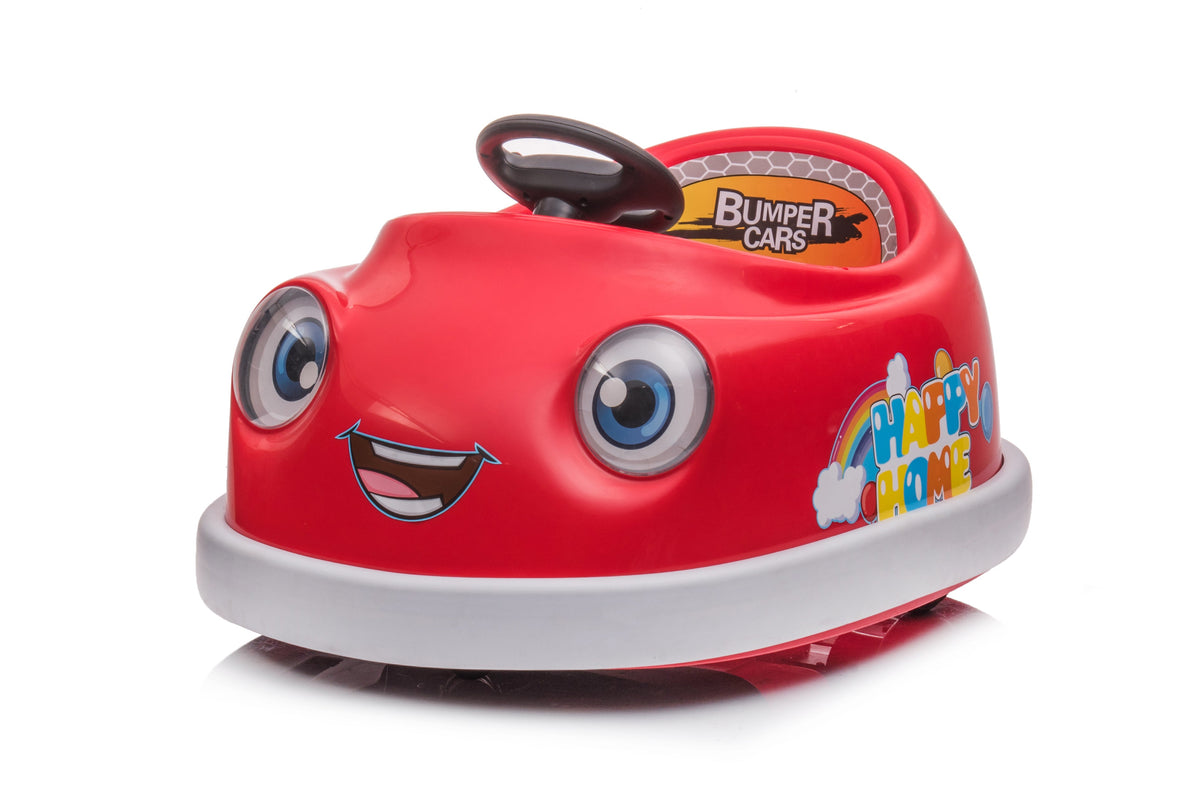 Kids Electric Bumper Car Ride-On with Music & Rocking