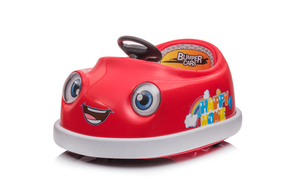 Kids Electric Bumper Car Ride-On with Music & Rocking