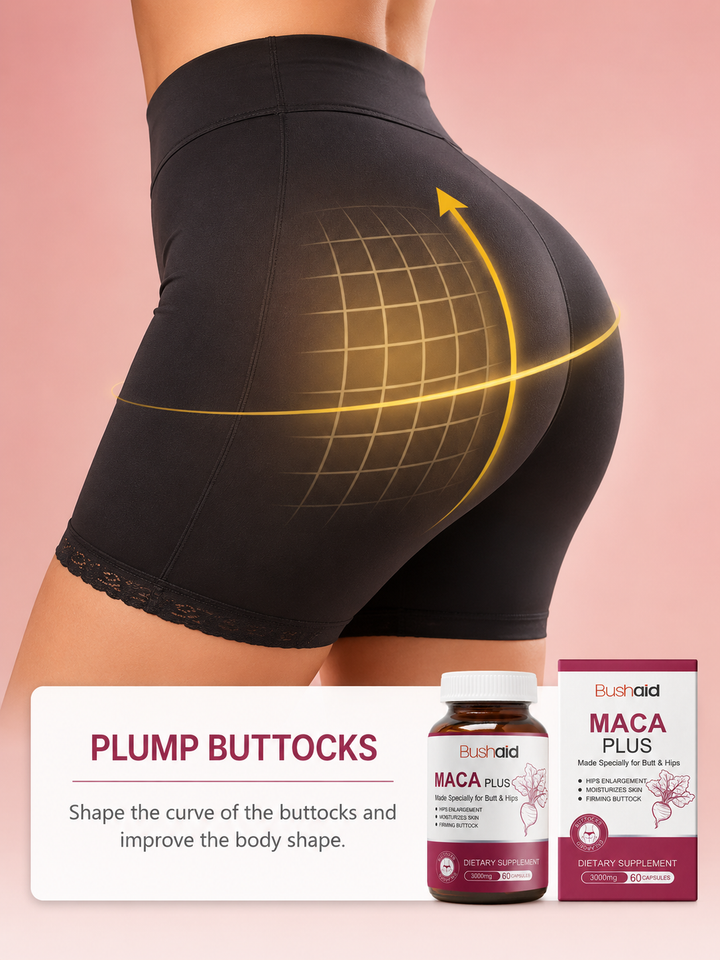 BushAid Maca Plus Capsules — Butt & Hip Firming Supplement