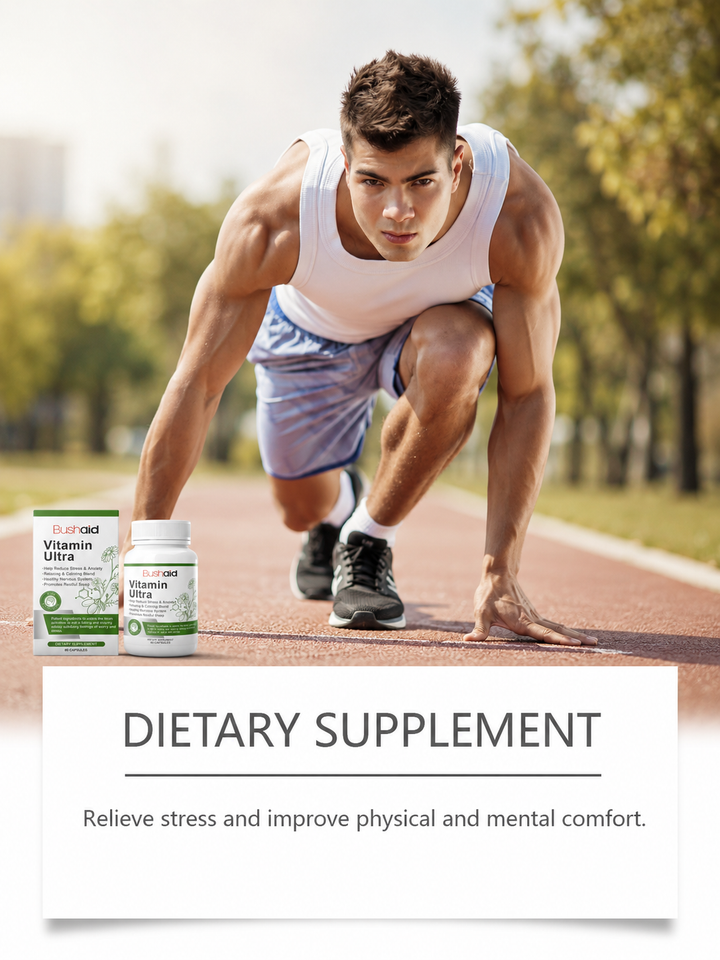BushAid Vitamin Ultra – Sleep & Stress Calm Capsules