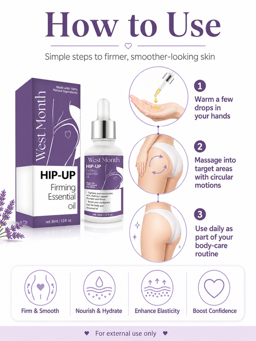 Butt Lift Massage Oil — Visibly Firm & Shape Curves