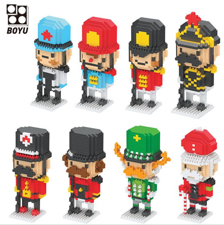 Micro Brick Nutcracker Soldiers for Screen-Free Fun