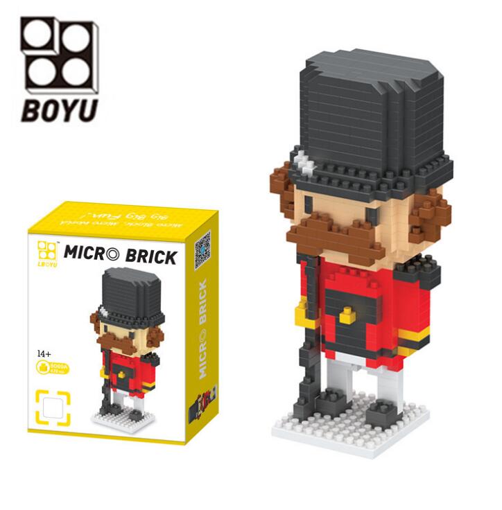 Micro Brick Nutcracker Soldiers for Screen-Free Fun