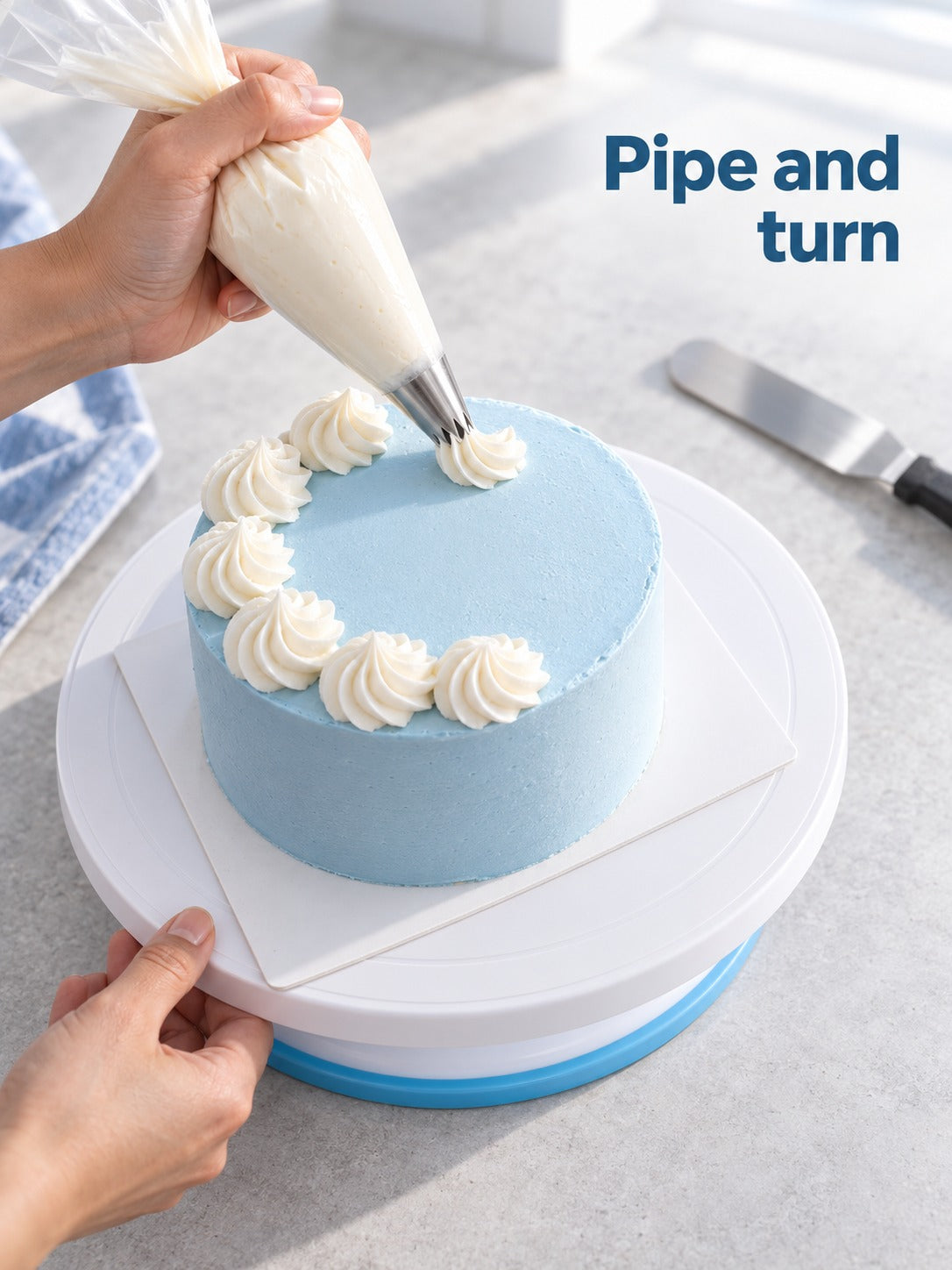 Cake Decorating Kit 139 Pcs with Turntable and Tips
