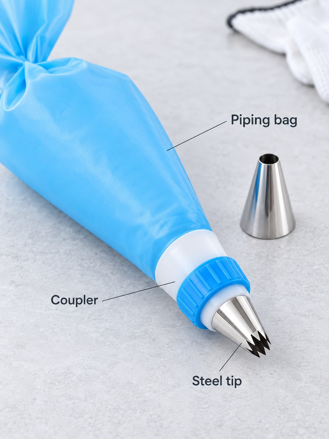 Cake Decorating Kit 66 Piece Stainless Steel Piping Tips