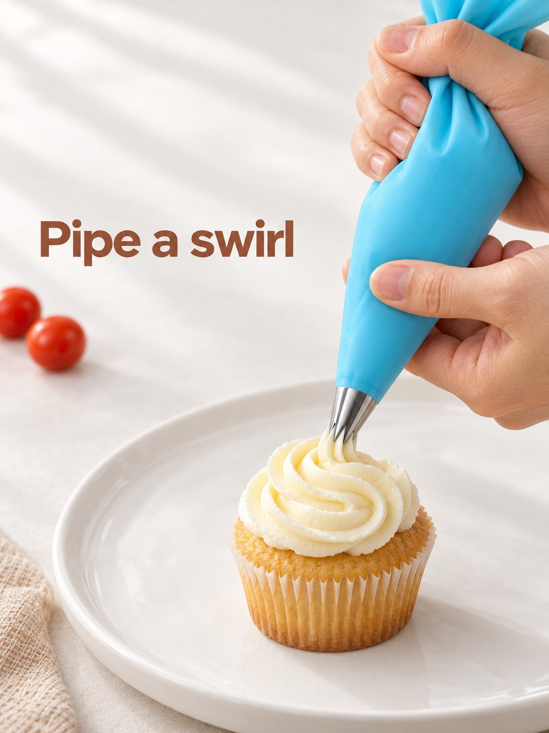 Cake Decorating Kit with Turntable and Piping Tips
