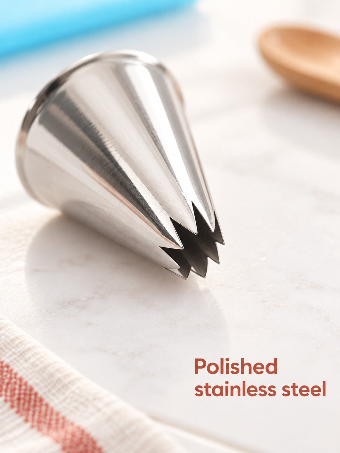 Cake Decorating Piping Tip Set: 24 Stainless Steel Nozzles