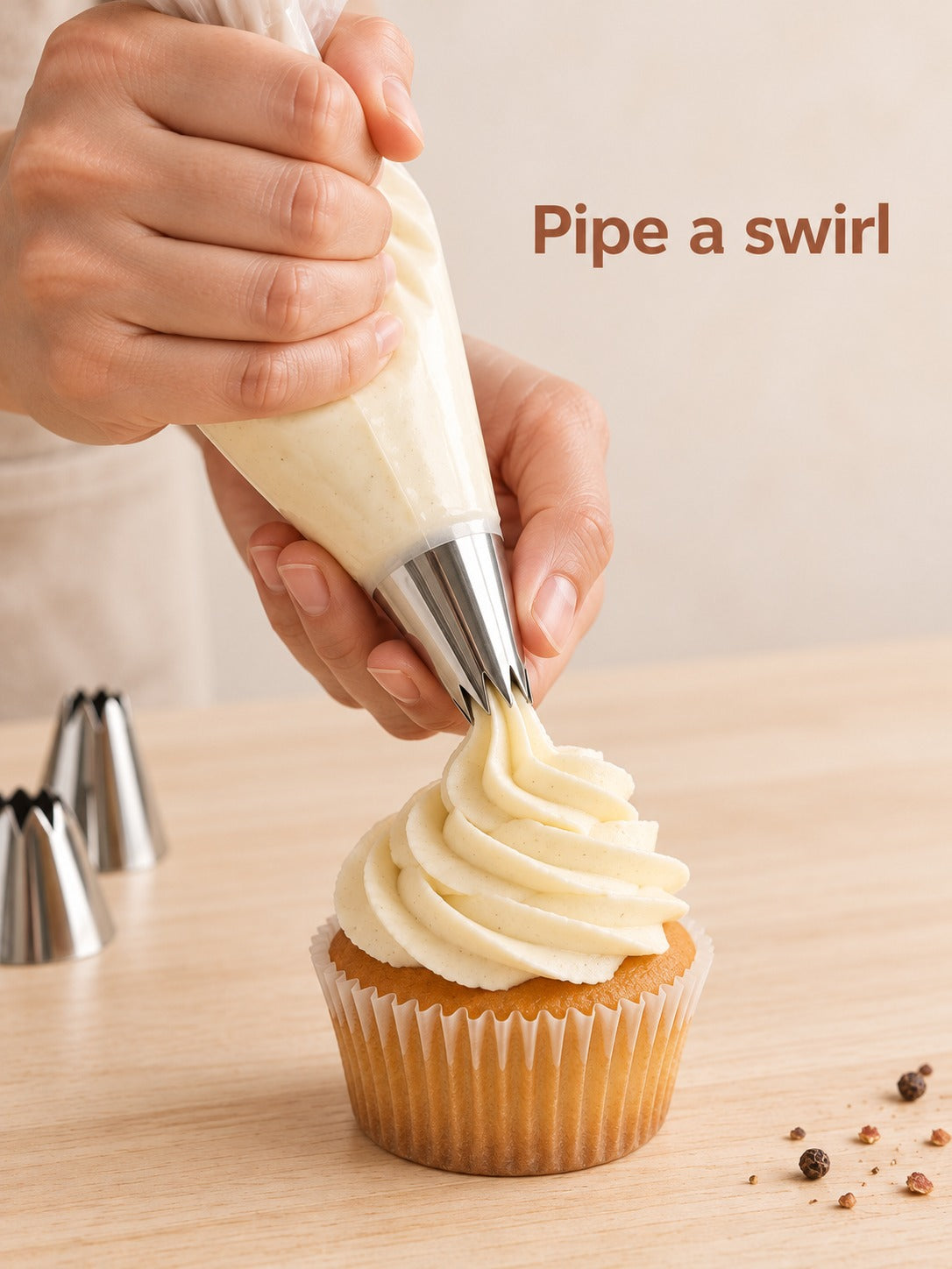 Cake Decorating Piping Tips Set: 24 to 48 Stainless Nozzles