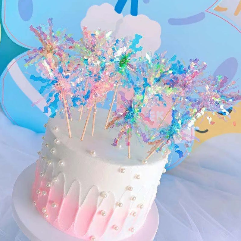 Birthday Cake Toppers, 6 Mixed Picks for Instant Party Look