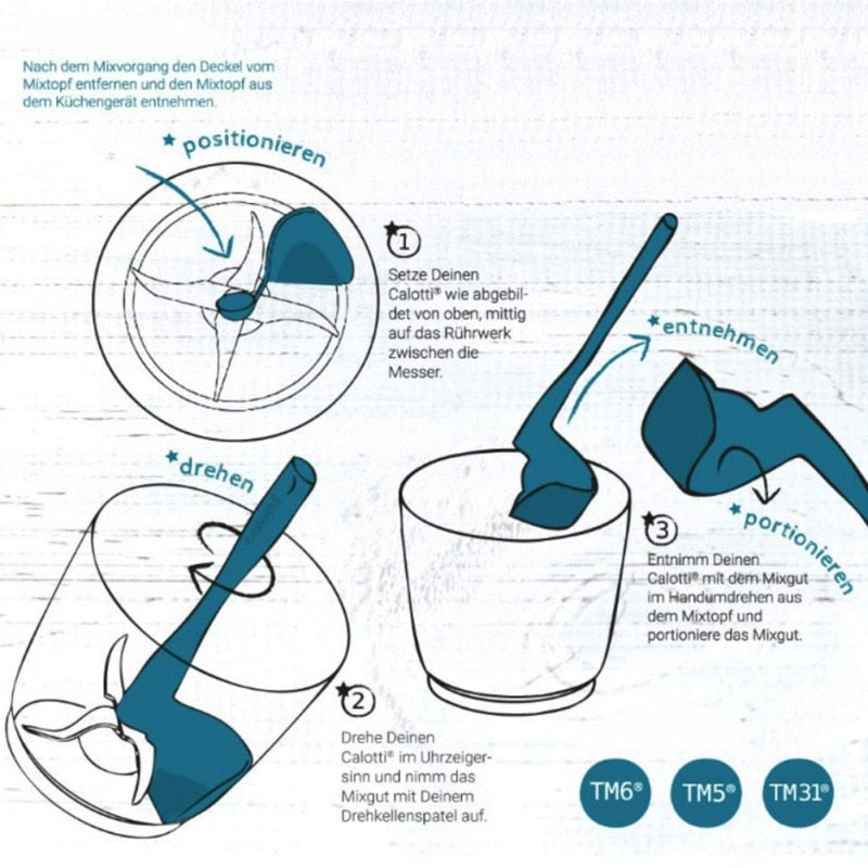 Thermomix Spatula Scoop That Clears Bowl Walls Fast