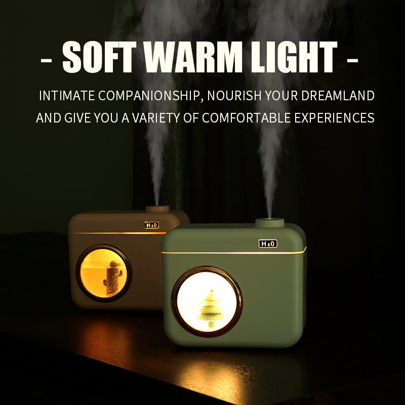Camera Humidifier: Cordless Mini Air Humidifier for Desk