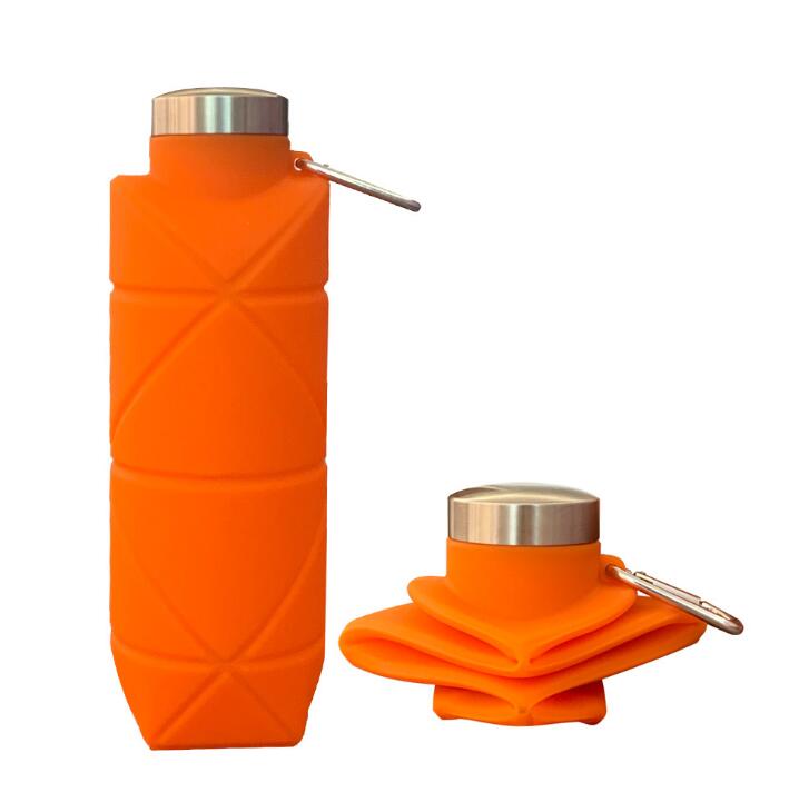 Collapsible Silicone Water Bottle for Hiking 700ml