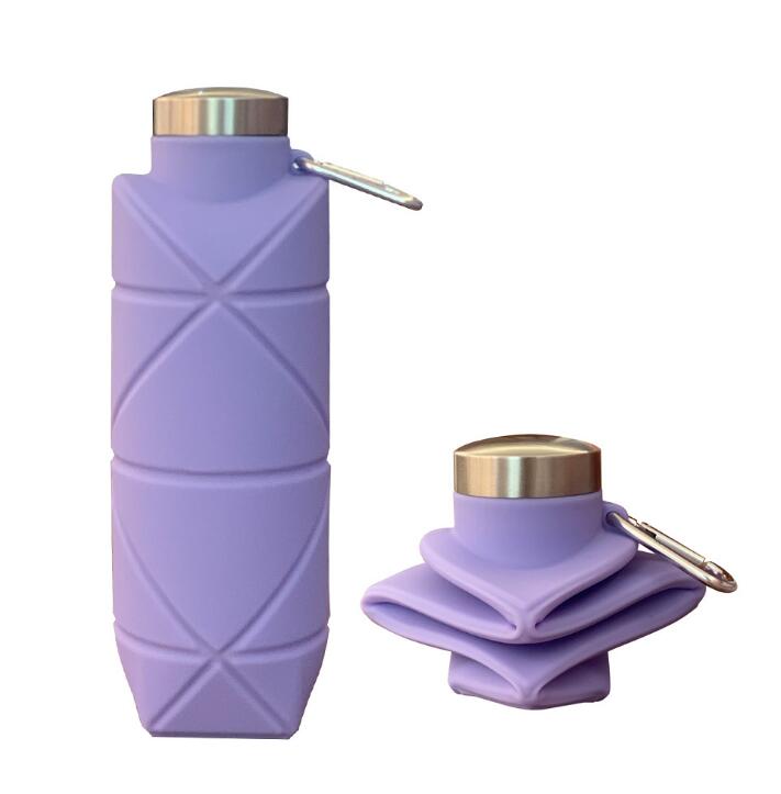 Collapsible Silicone Water Bottle for Hiking 700ml