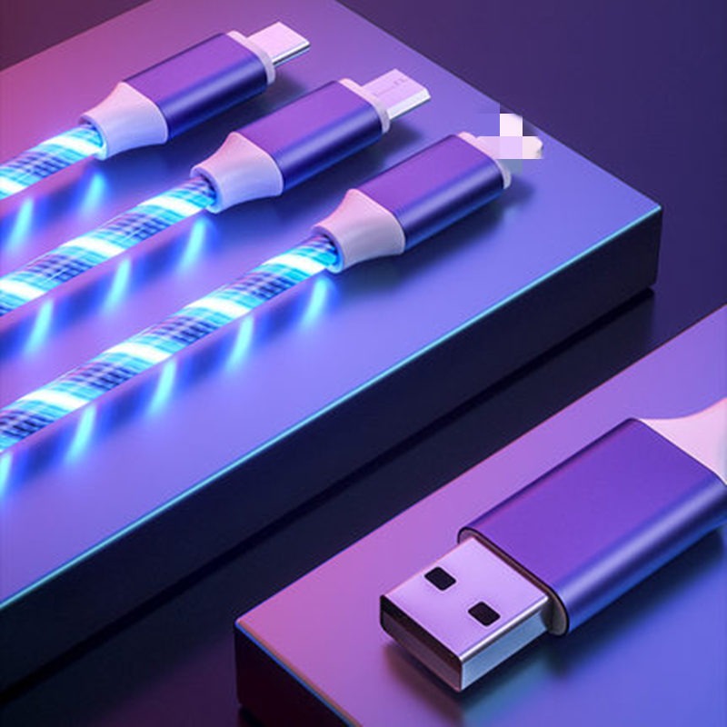 Light Up 3-in-1 Charging Cable for Multiple Devices