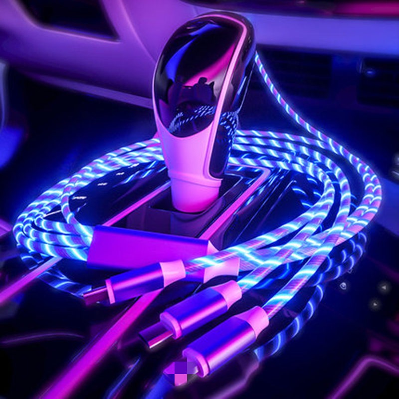 Light Up 3-in-1 Charging Cable for Multiple Devices